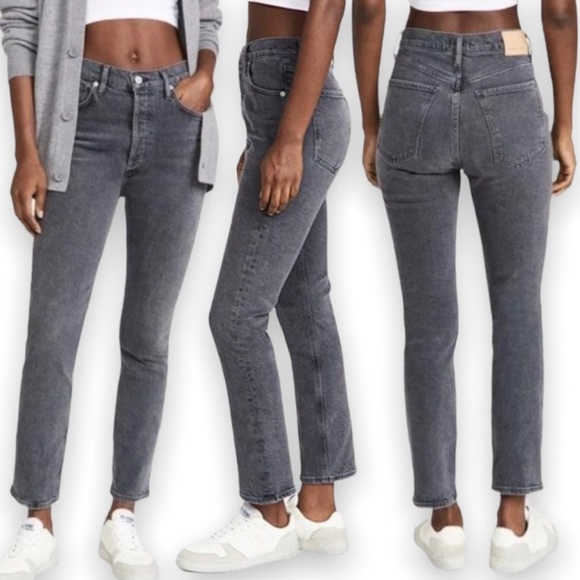 CITIZENS OF HUMANITY Charlotte High Rise Straight in Whisper size 24 - Picture 5 of 13